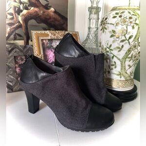 Aerosoles Commentary ankle boots in gray and black mixed materials Heeled Boots